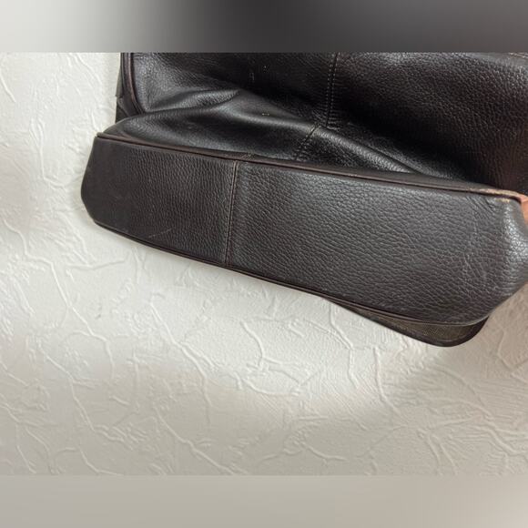 Arturo Calle Genuine Espresso Leather Shoulder Bag Cross Body Made In Columbia - Picture 8 of 11